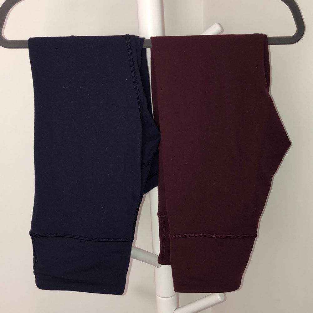 2 pairs of lululemon wunderunder crops